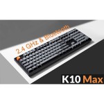خرید کیبورد Keychron K10 Max RGB - بی‌سیم - سوییچ مکانیکی Super Red با قابلیت تعویض سریع - سیاه